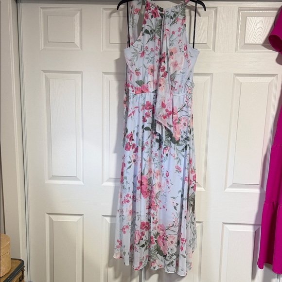 INC International Concepts Light Blue Floral Halter Dress - Picture 2 of 10